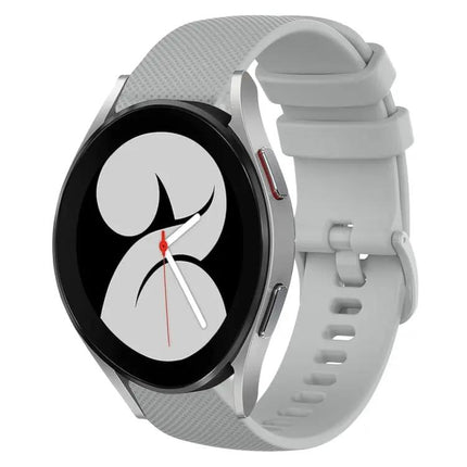20mm Plaid Silicone Band For Samsung Galaxy Watch5/Watch4