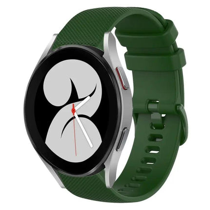 20mm Plaid Silicone Band For Samsung Galaxy Watch5/Watch4