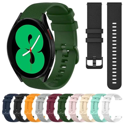20mm Silicone Watch Band For Galaxy Watch4 44mm 46mm