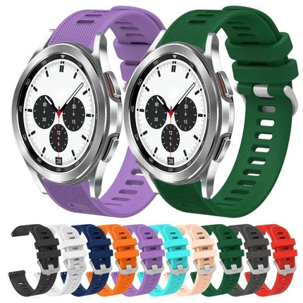 20mm Twill Silicone Watch Band For Samsung Galaxy Watch 42mm