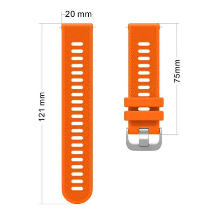 20mm Twill Silicone Watch Band For Samsung Galaxy Watch 42mm