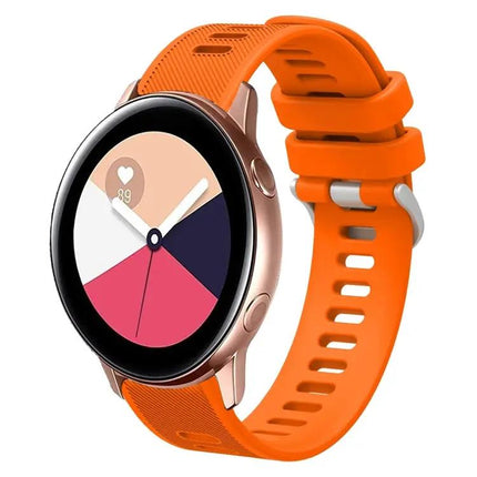 20mm Twill Silicone Watch Band For Samsung Galaxy Watch 42mm