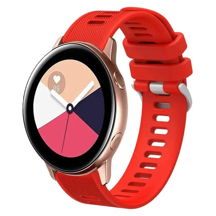20mm Twill Silicone Watch Band For Samsung Galaxy Watch 42mm
