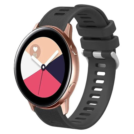 20mm Twill Silicone Watch Band For Samsung Galaxy Watch 42mm