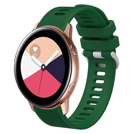 20mm Twill Silicone Watch Band For Samsung Galaxy Watch 42mm