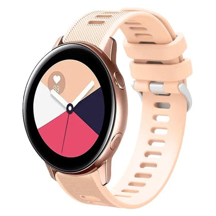 20mm Twill Silicone Watch Band For Samsung Galaxy Watch 42mm