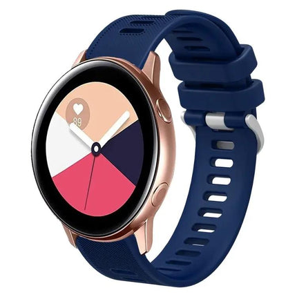 20mm Twill Silicone Watch Band For Samsung Galaxy Watch 42mm