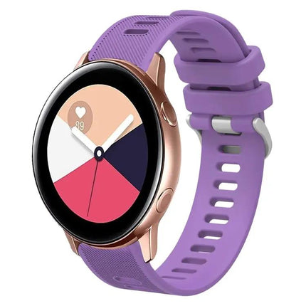 20mm Twill Silicone Watch Band For Samsung Galaxy Watch 42mm