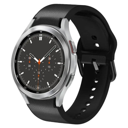 20mm Silicone Leather Watch Band For Galaxy Watch 4 44/46mm