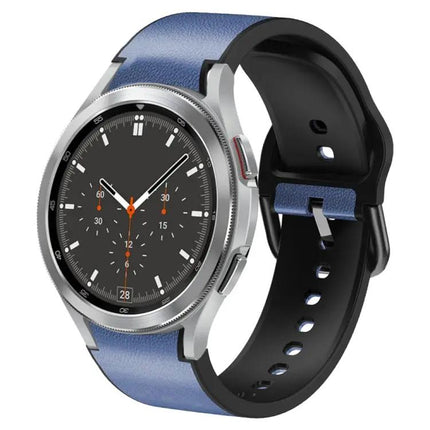 20mm Silicone Leather Watch Band For Galaxy Watch 4 44/46mm