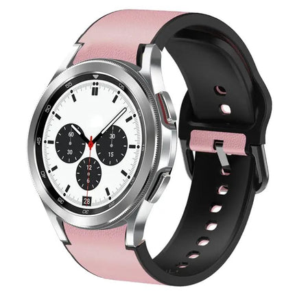 20mm Silicone Leather Adhesive Watch Band For Samsung