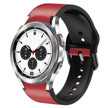 20mm Silicone Leather Adhesive Watch Band For Samsung