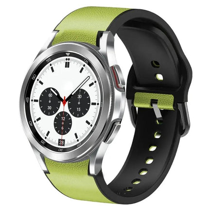 20mm Silicone Leather Adhesive Watch Band For Samsung