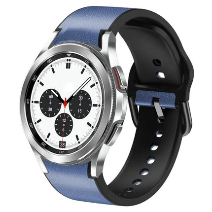 20mm Silicone Leather Adhesive Watch Band For Samsung