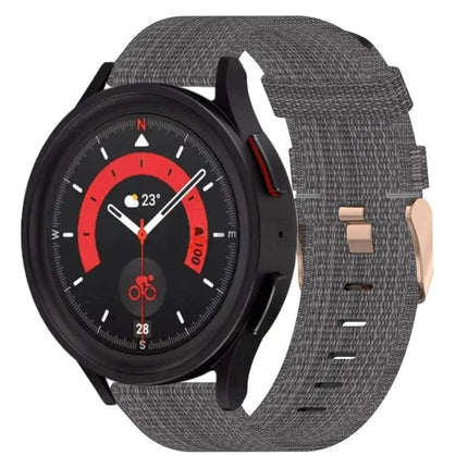 20mm Nylon Woven Watch Band Compatible With Samsung Watch5
