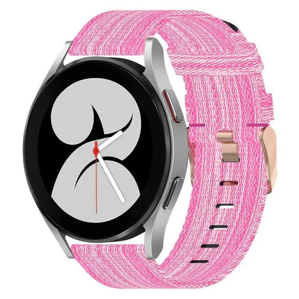 20mm Nylon Woven Band For Samsung Galaxy Watch4 40/44/46mm