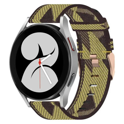 20mm Nylon Woven Band For Samsung Galaxy Watch4 40/44/46mm