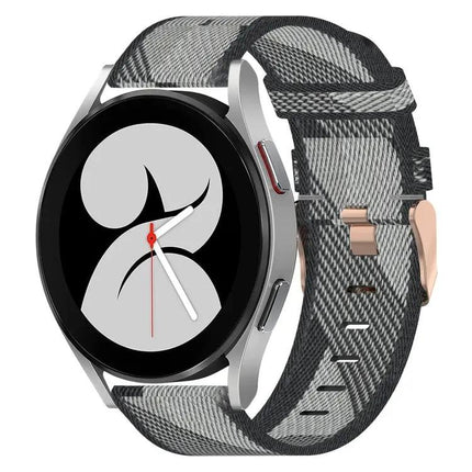 20mm Nylon Woven Band For Samsung Galaxy Watch4 40/44/46mm