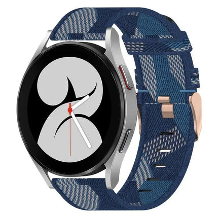 20mm Nylon Woven Band For Samsung Galaxy Watch4 40/44/46mm