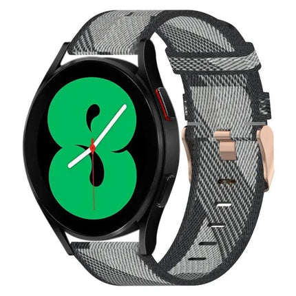 20mm Nylon Woven Band For Samsung Galaxy Watch4 40/44/46mm