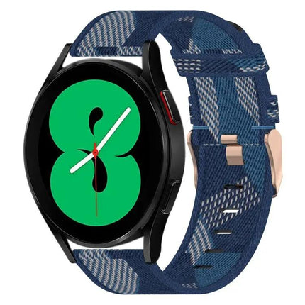 20mm Nylon Woven Band For Samsung Galaxy Watch4 40/44/46mm