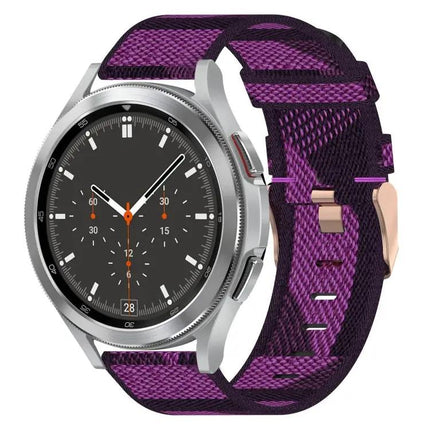 20mm Nylon Woven Band For Samsung Galaxy Watch4 40/44/46mm