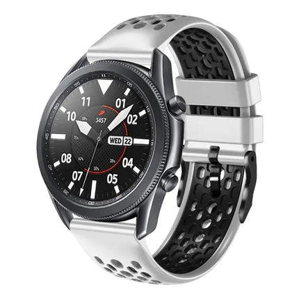 22mm Two-Tone Breathable Silicone Band Galaxy Watch 45/46mm