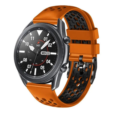 22mm Two-Tone Breathable Silicone Band Galaxy Watch 45/46mm