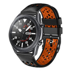 For Samsung Galaxy Watch3 45mm / Black+Orange
