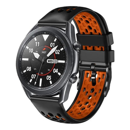 22mm Two-Tone Breathable Silicone Band Galaxy Watch 45/46mm