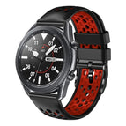 For Samsung Galaxy Watch3 45mm / Black+Red