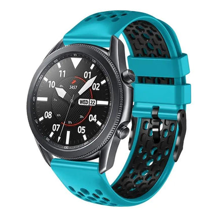 22mm Two-Tone Breathable Silicone Band Galaxy Watch 45/46mm