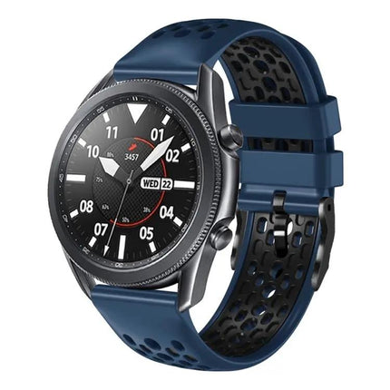 22mm Two-Tone Breathable Silicone Band Galaxy Watch 45/46mm