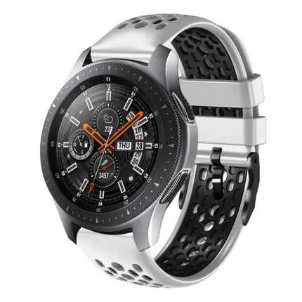 22mm Two-Tone Breathable Silicone Band Galaxy Watch 45/46mm