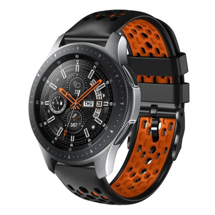 22mm Two-Tone Breathable Silicone Band Galaxy Watch 45/46mm