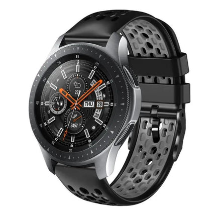 22mm Two-Tone Breathable Silicone Band Galaxy Watch 45/46mm