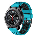 For Samsung Gear S3 Frontier / Skyblue+Black