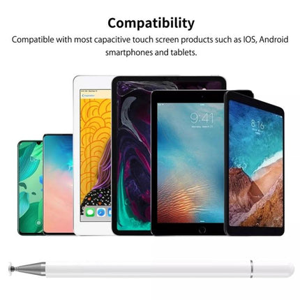 Capacitive Magnetic Stylus for Smartphone Touch Screens with Spare Tips shown below compatible iOS Android phones and tablets
