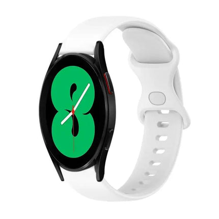 20mm Silicone Butterfly Buckle Watch Band For Galaxy 44/46mm