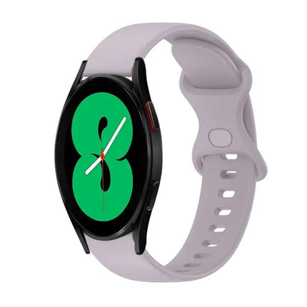 20mm Silicone Butterfly Buckle Watch Band For Galaxy 44/46mm