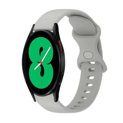20mm Silicone Butterfly Buckle Watch Band For Galaxy 44/46mm