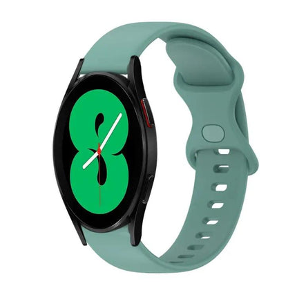 20mm Silicone Butterfly Buckle Watch Band For Galaxy 44/46mm
