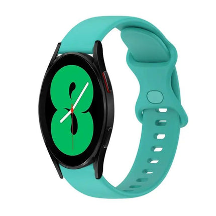 20mm Silicone Butterfly Buckle Watch Band For Galaxy 44/46mm