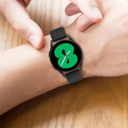 20mm Silicone Butterfly Buckle Watch Band For Galaxy 44/46mm