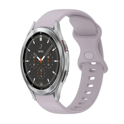 20mm Silicone Butterfly Buckle Watch Band For Galaxy 44/46mm