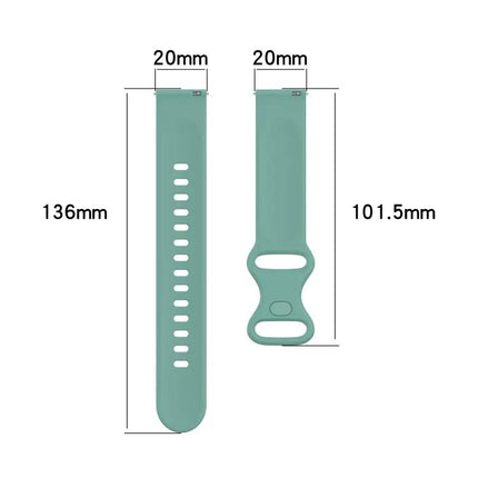 20mm Silicone Watch Band For Samsung Galaxy Watch4 42mm