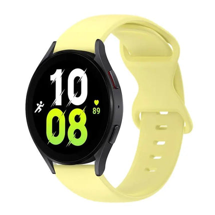 20mm Silicone Watch Band Butterfly Buckle for Galaxy Watch 5