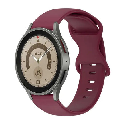 20mm Silicone Band Butterfly Buckle For Samsung Watch 4/5