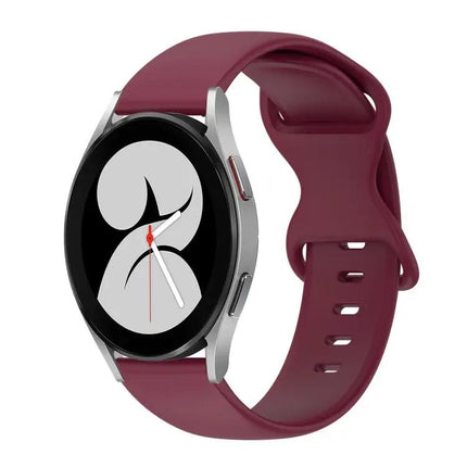 20mm Silicone Band Butterfly Buckle For Samsung Watch 4/5