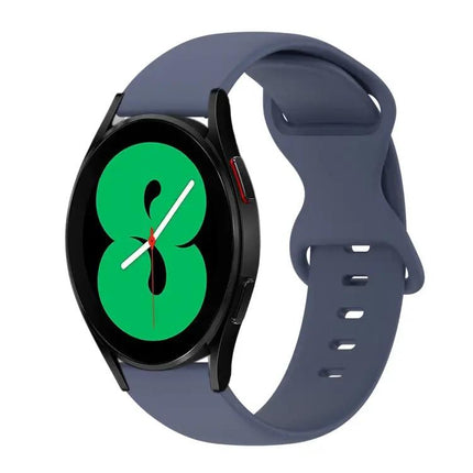 20mm Silicone Watch Band Butterfly Buckle Galaxy 44/46mm